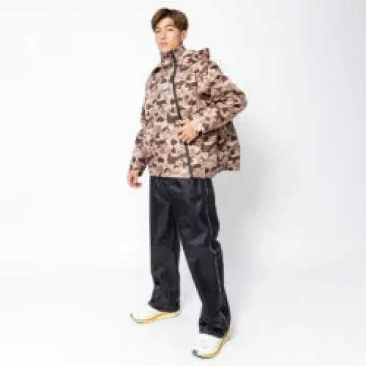 Áo mưa bộ dây kéo đôi chéo để đi dưới mưa