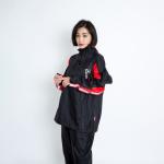 Áo mưa Đài loan bộ. Đi mưa dạo phố trong chiếc áo mưa hai dây kéo chéo đôi