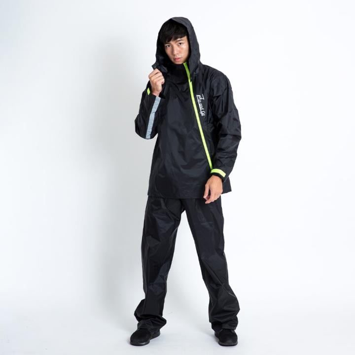 Áo mưa Đài loan bộ. Đi mưa dạo phố trong chiếc áo mưa hai dây kéo chéo đôi