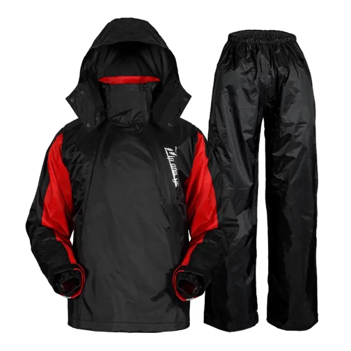 Áo mưa Đài loan bộ. Đi mưa dạo phố trong chiếc áo mưa hai dây kéo chéo đôi