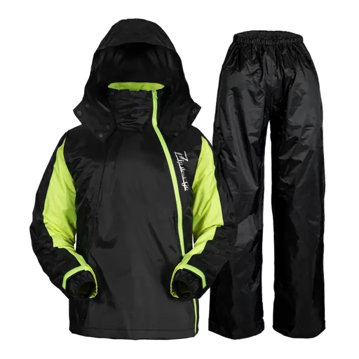 Áo mưa Đài loan bộ. Đi mưa dạo phố trong chiếc áo mưa hai dây kéo chéo đôi