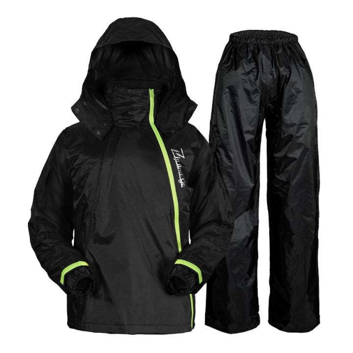 Áo mưa Đài loan bộ. Đi mưa dạo phố trong chiếc áo mưa hai dây kéo chéo đôi